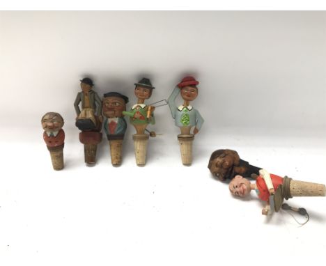 Vintage corkscrew puppets