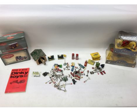 A collection of vintage Dinky Playworn toys and some more modern corgi.