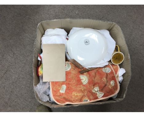 Mixed box of Poole and Wade china