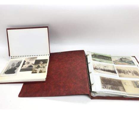 A collection of vintage postcards and picture cards including a number of the royal family.