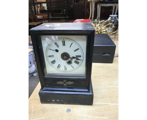 French 8 day wood cased clock