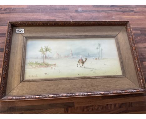 A framed watercolour painting signed H.A Linton. 63 x 38cm NO RESERVE