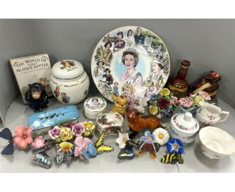 Six boxes of assorted china ware, including Royal Doulton Lausanne set of four teacups, saucers and plates, variety of collec