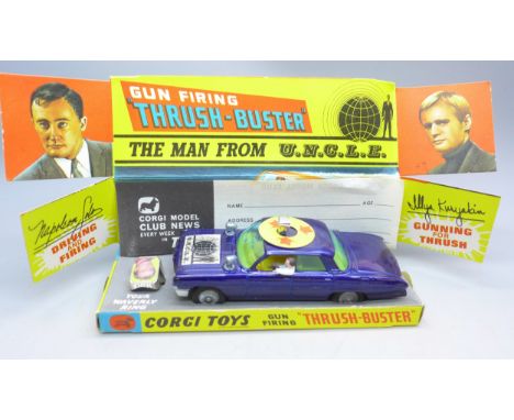 A Corgi Toys "The Man From UNCLE" gun firing Thrush Buster die-cast model, 497, boxed