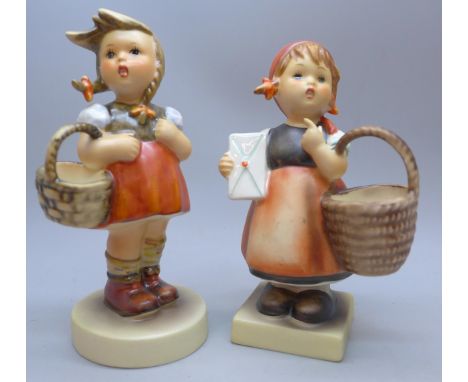Two Hummel figures, boxed