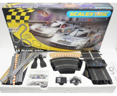 A boxed Scalextric Le Mans 24hr set, C1050 Mercedes CLK GT1 **PLEASE NOTE THIS LOT IS NOT ELIGIBLE FOR IN-HOUSE POSTING AND P