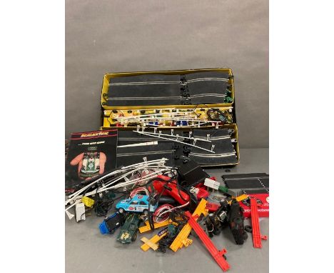 A selection of vintage Scalextric to include a boxed Scalextric 80 