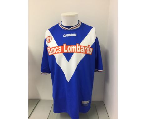 Andrea Sussi - Brescia Calcio  - Stagione 2001-2002  Maglia gara Garman, a maniche corte, taglia XL. Sul fronte: sponsor comm