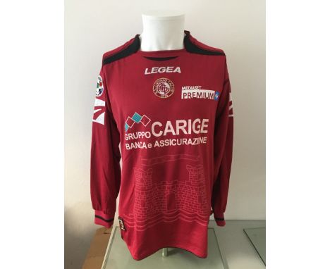 Antonio Filippini - A.S. Livorno Calcio   - Stagione 2006-2007  Maglia gara Legea a maniche lunghe, taglia L. Sul fronte: spo