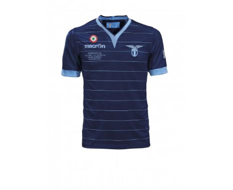 Antonio Candreva – S.S. Lazio – Antonio Candreva – S.S. Lazio –  Stagione 2013-2014 Maglia gara away Macron, a maniche corte,