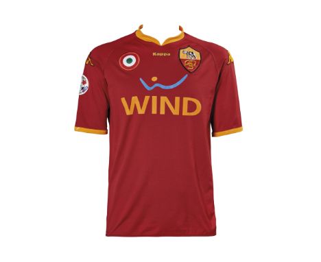 Francesco Totti - AS Roma  Francesco Totti - AS Roma   -Stagione 2007-2008 Maglia gara Kappa a maniche corte. Sul fronte: spo