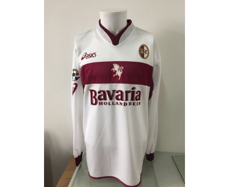 Andrè Luciano Da Silva detto Pinga - Torino F. C.  - Stagione 2004-2005  Magia gara away Asics, a maniche lunghe, taglia XL. 