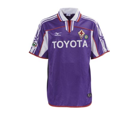 Predrag Mijatovi? - A.C. Fiorentina  - Stagione 2001-2002  Maglia gara Mizuno, a maniche corte, taglia XL. Sul fronte: sponso