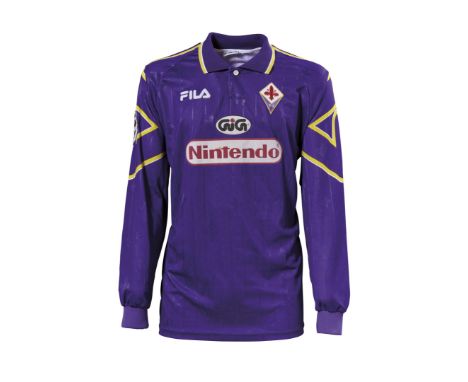 Aldo Firicano - A.C. Fiorentina Aldo Firicano - A.C. Fiorentina  - Stagione 1997-1998 Maglia gara Fila, a maniche lunghe, tag