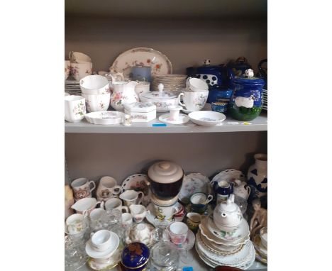 Booths Countryside china, mixed tea cups and saucers, commemorative items and glasswareLocation: 11:3/4 