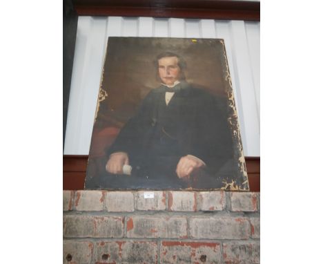 large oil on canvas portrait