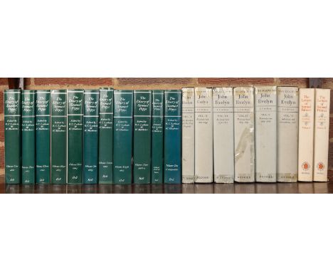 Latham (Robert) and Matthews (William) Eds. The Diary of Samuel Pepys. Bell and Hyman, London 1970. 10 vols and index d/ws pl