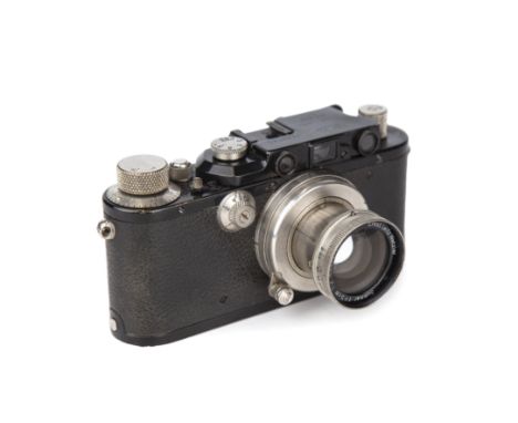 A 1930 Ernst Leitz Wetzlar D.R.P Leica I camera No33747 with a later conversion and a Summar f=5cm 1:2 no256619 lens. 