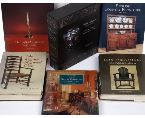 Furniture books, to inlcude English Country Furniture 1500-1900 by David Knell, Welsh Furniture 1250-1950, Richard Bebb, The 