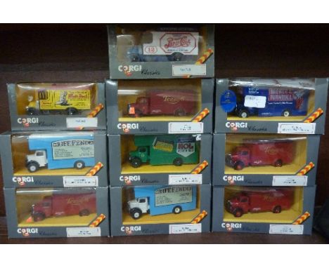 Ten Corgi model vehicles, all boxed