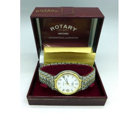 A gentleman's Rotary wristwatch, boxed