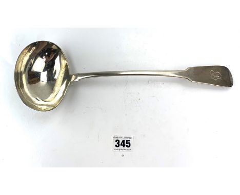 Silver ladle 13.5" long, w: 8.1 ozt