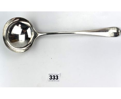 Silver ladle 12" long, w: 8.3 ozt