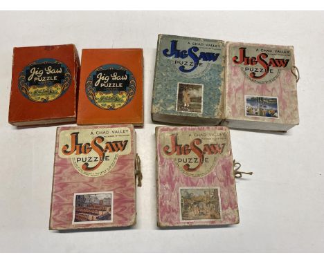 Six assorted vintage Chad Valley jigsaw puzzles 