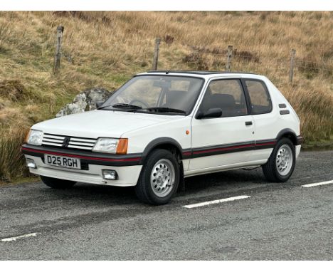 A very well cared for, low-owners, low-mileage example of Peugeot's legendary 1.6GTi in Alpine White. Introduced in 1984, the