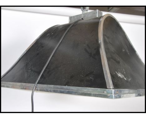 A large 1970's / 1980's diffuser light box - ideal Industrial upcyling lamp  45x62x61cm