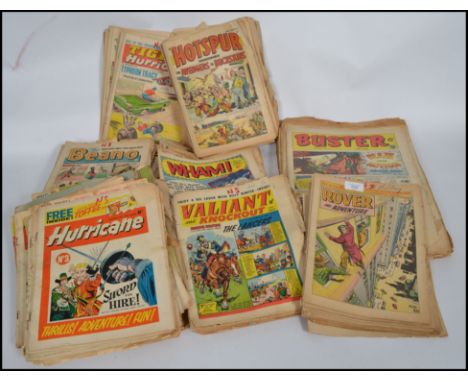 A collection of vintage comics dating from the 1950's to include Eagle,Rover and Adventure, Thunderbirds, Eagle and Swift, To