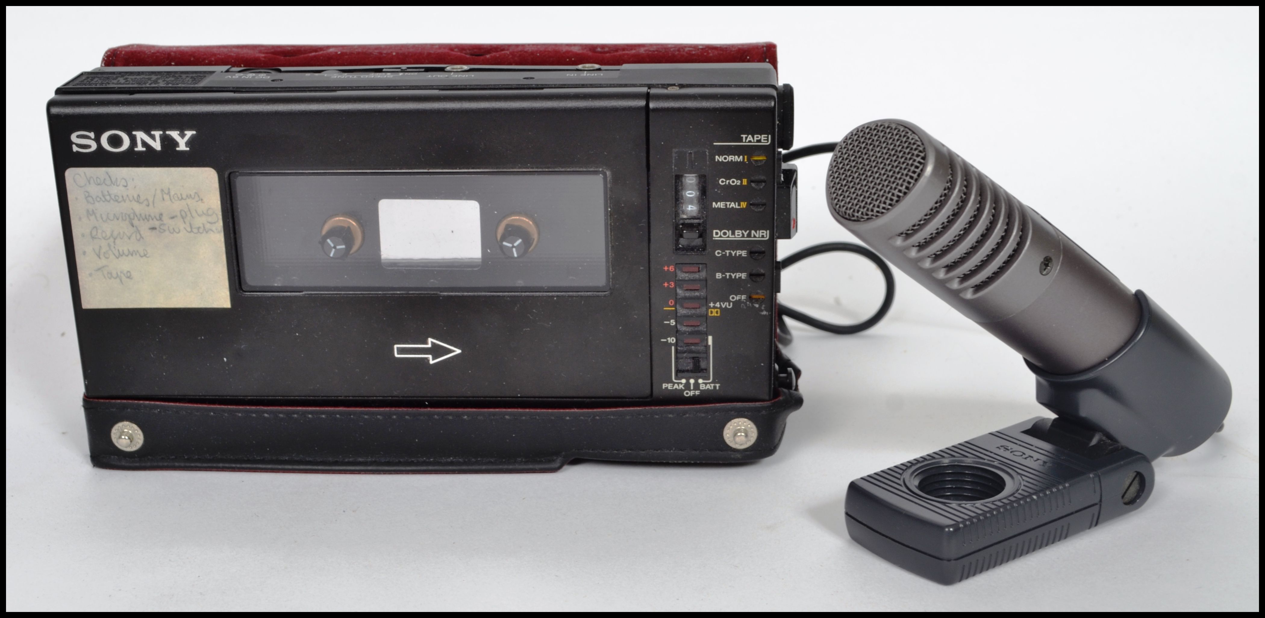 Sony professional Walkman recorder WM D6C with microphone and original