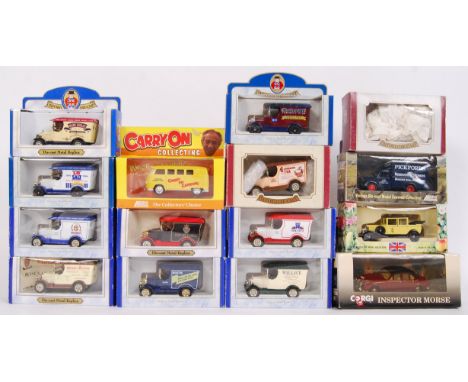 A collection of Oxford, Lledo & Corgi diecast model vehicles to include; Heartbeat Pickford van, Corgi 96692 Inspector Morse,