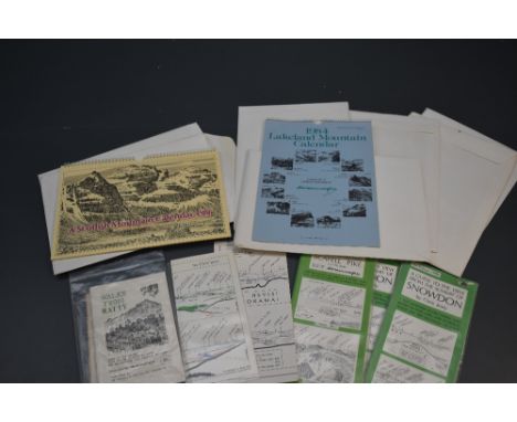 Wainwright. A selection of Wainwright Calendars in original envelopes, dates 1983-1988, two signed. With two first edition 'W