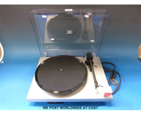 A 'Project' Audio turntable / record player, finished in grey