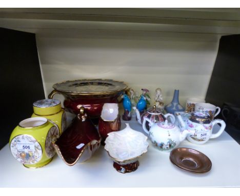 Carltonware Rouge Royale ginger jars, teapots and further collectable ceramics