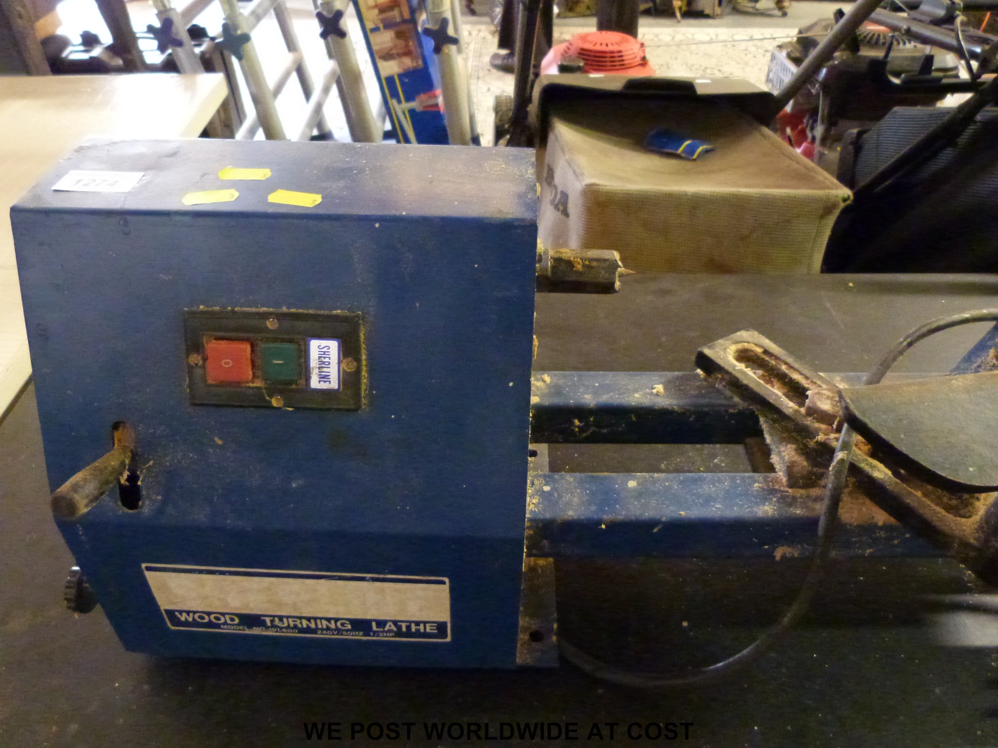 A Sherline wood turning lathe, model no WL600