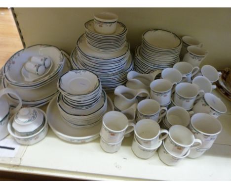 A large collection of Royal Doulton, comprising dinner service, tea set and coffee set all in Juno pattern (over 120 pieces)