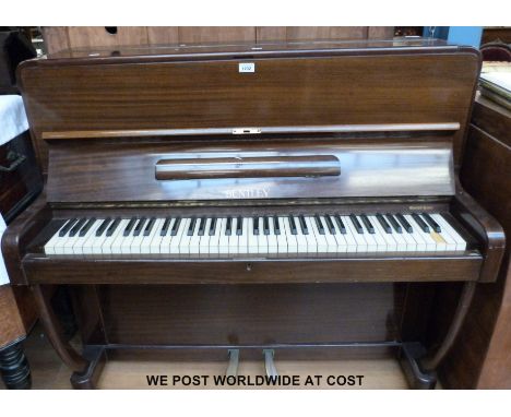 A Bentley six octave 'compact upright' piano 