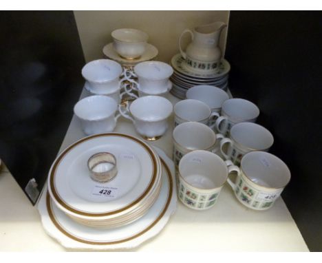 A quantity of Royal Doulton Tapestry pattern teaware together with a quantity of Royal Albert Val D'or teaware etc 