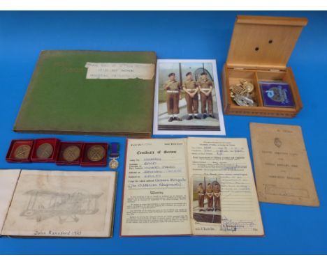 A book - "Nominal Roll of Service Men and Women" - compiled by a private individual, also containing Suffragette newspaper cu