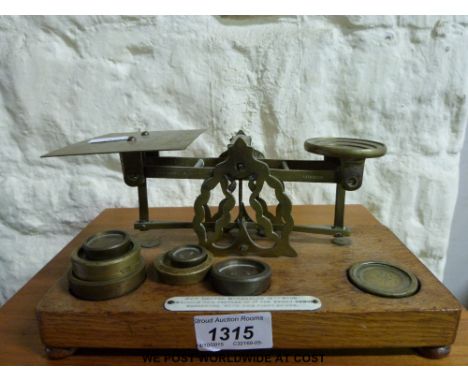 A set of 19thC Mordan & Co. postal scales  