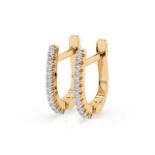 Ohrringe 585/14kt Gelbgold mit 22 Diamanten 0,18 ct G/SI