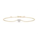 Armband 585/14kt Gelbgold mit 18 Diamanten 0,09 ct G/SI
