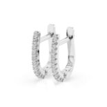 Ohrringe 585/14kt Weißgold mit 22 Diamanten 0,18 ct G/SI